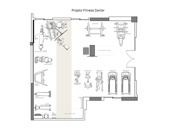 Projeto de academia residencial